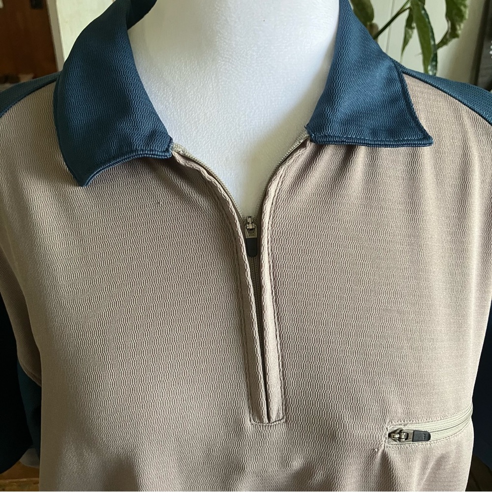 Columbia Sportswear Company Titanium Mens Short Sleeve Zip Shirt Size Large 036 - Picture 5 of 6